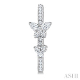 1.00CTTWDM HOOP EARRING WG 14K-G